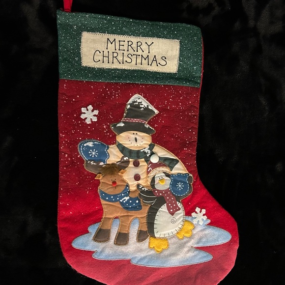 3-Vintage 3D Festive Christmas Stockings. - Picture 4 of 16